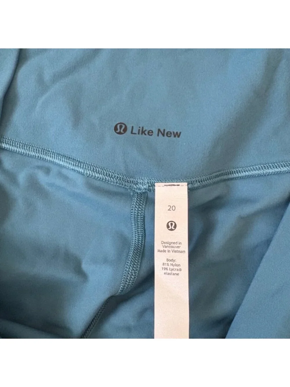 Lululemon Athletic Align High Rise Yoga Pants 25” Capture Blue Women’s Size 20